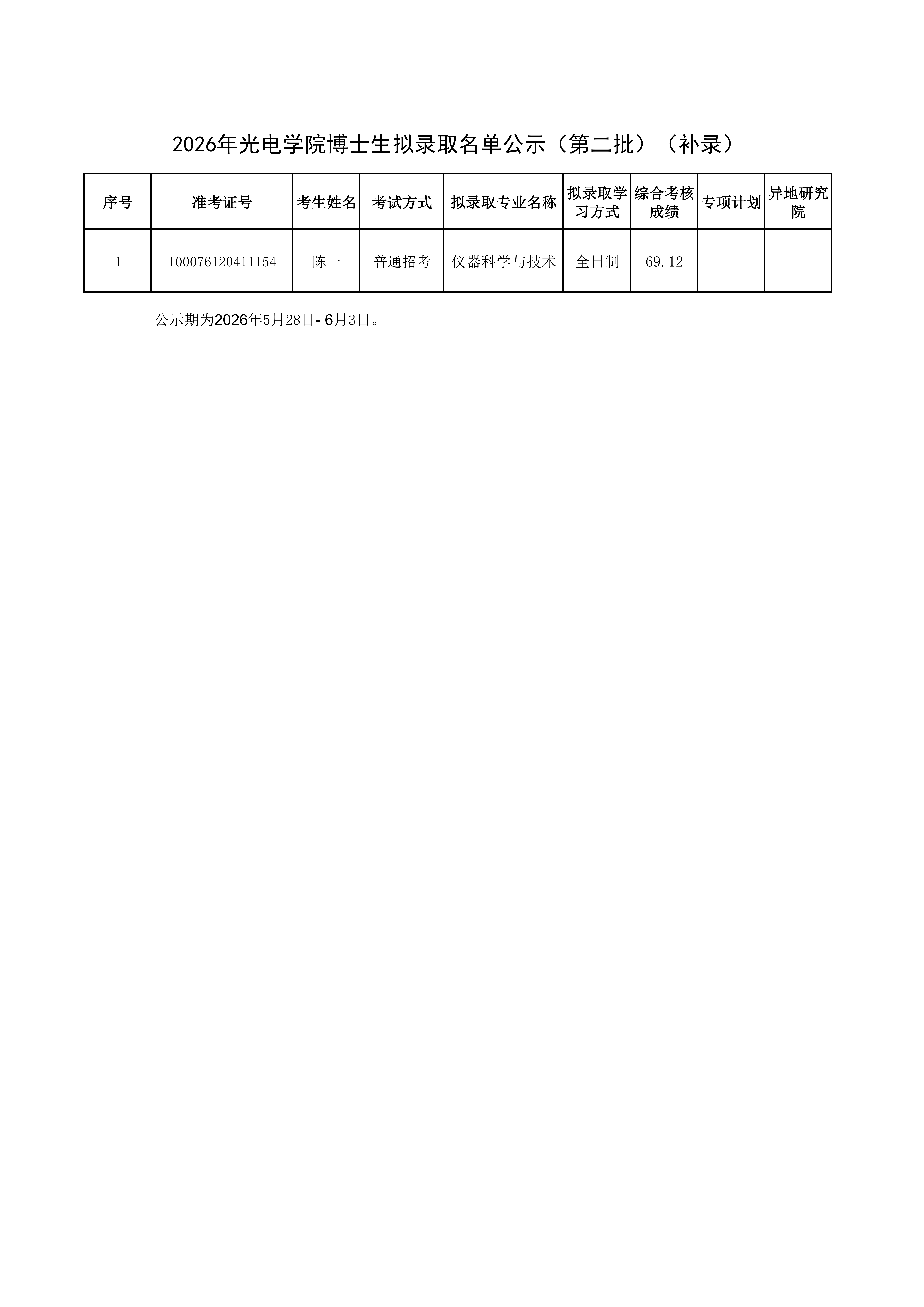 2026年黄色仓库
博士生拟录取名单公示（第二批）（补录）_01.png